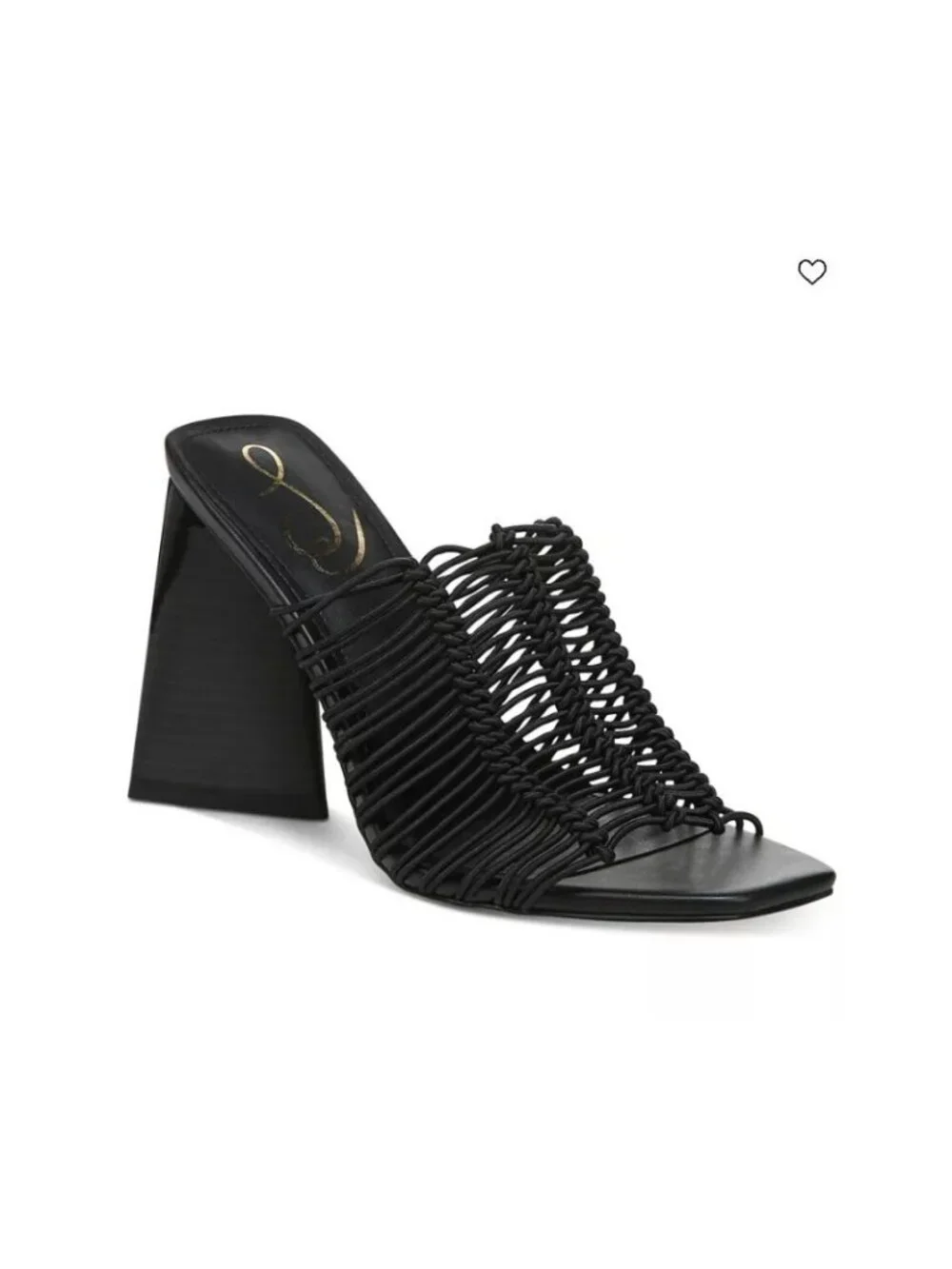 SAM EDELMAN Women's Laurette Block-Heel Black Sandals sz 9